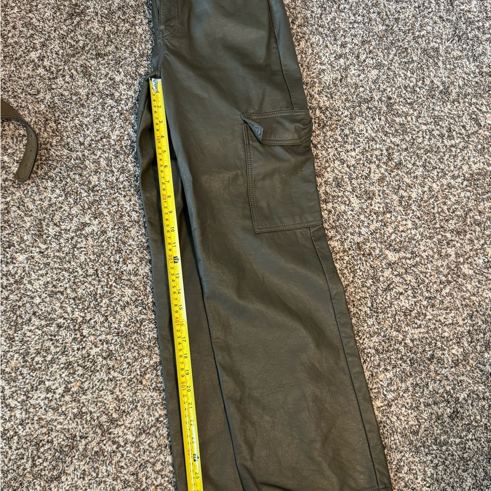 Olive Green Cargo Pants with Sturdy Cotton Blend